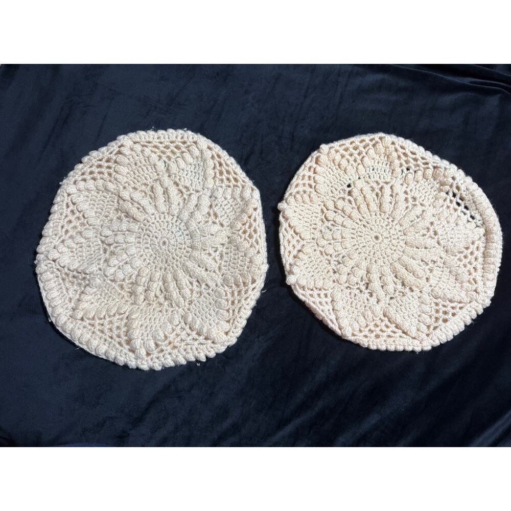 John Molloy - Set of 2 Round Knit Pillow Shams Covers 100% Wool